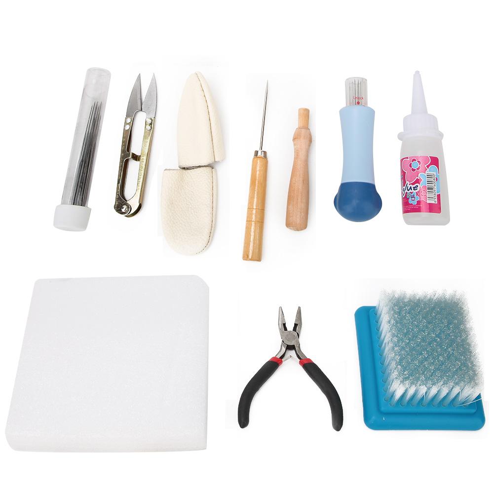 

Набор инструментов для валяния из шерсти своими руками, игла, ручка для валяния с ножницами, шило, штабелер, набор инструментов