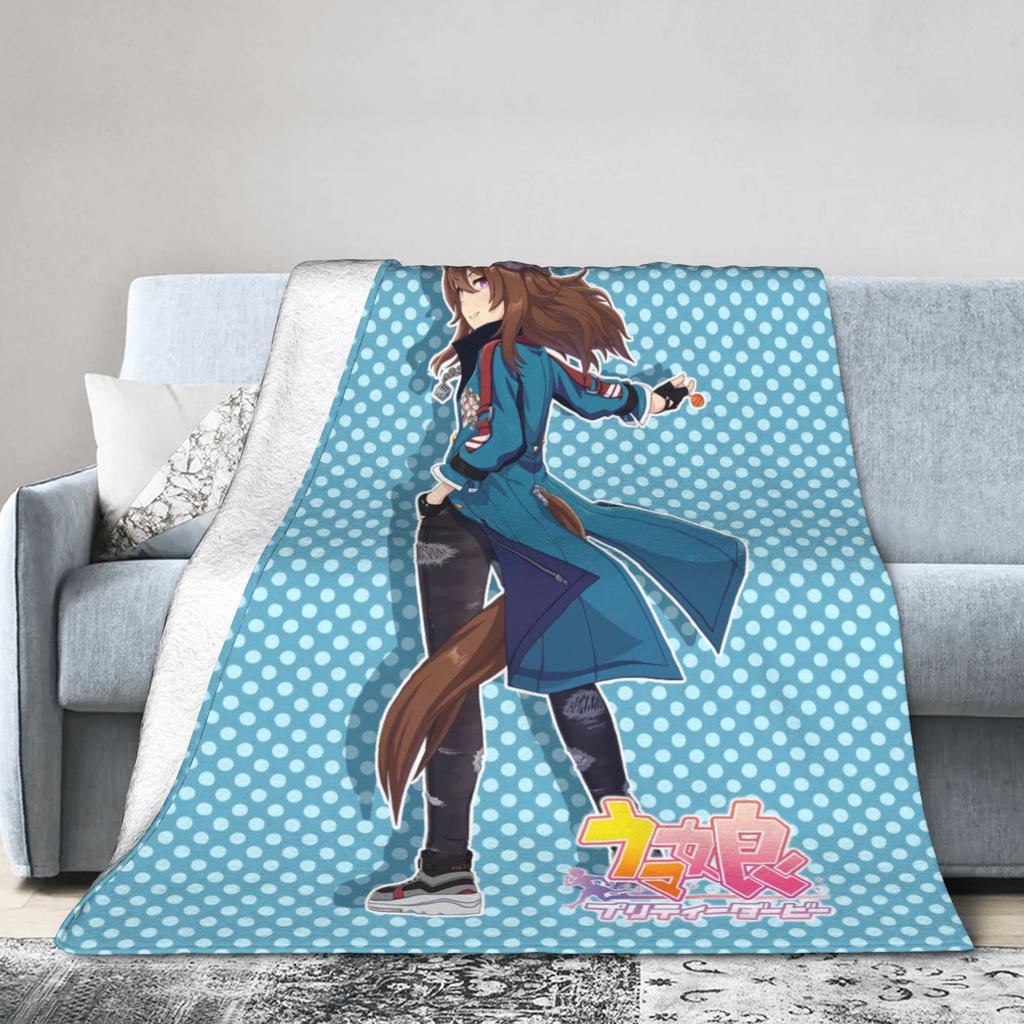 Nakayama Festa UmaMusume Pretty Derby Blankets Quality Soft Warm Throw Blanket Winter Girls Boys Home Decor Print Bedspread