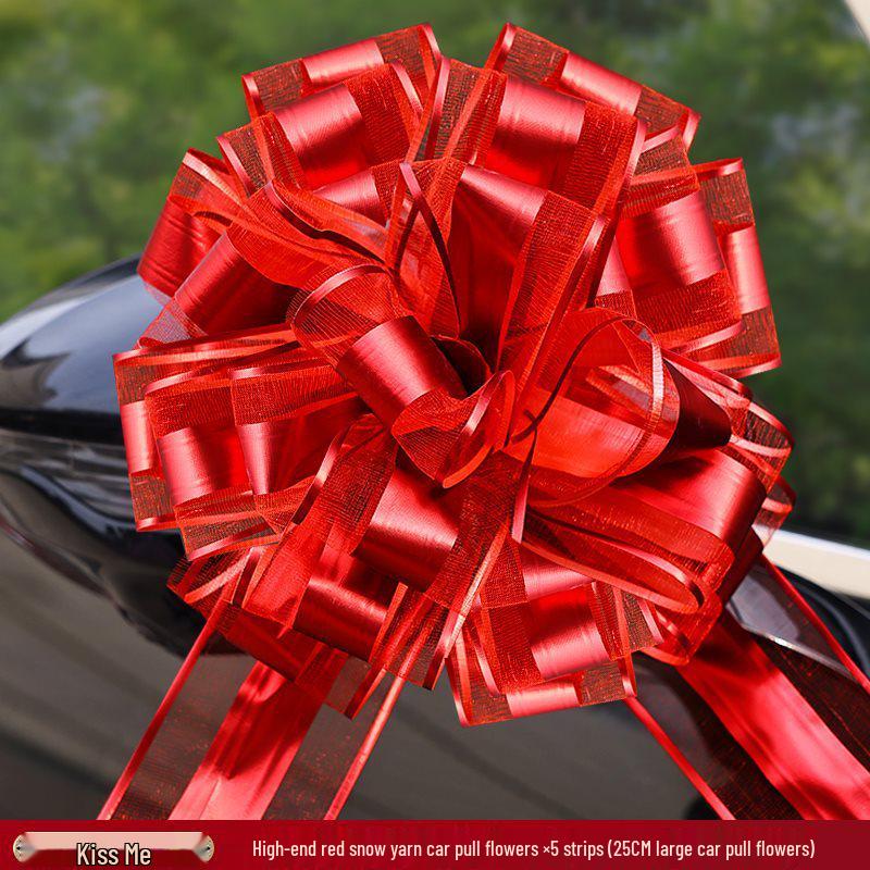 Wedding Car Decoration Set: Ribbon & Flower Kit