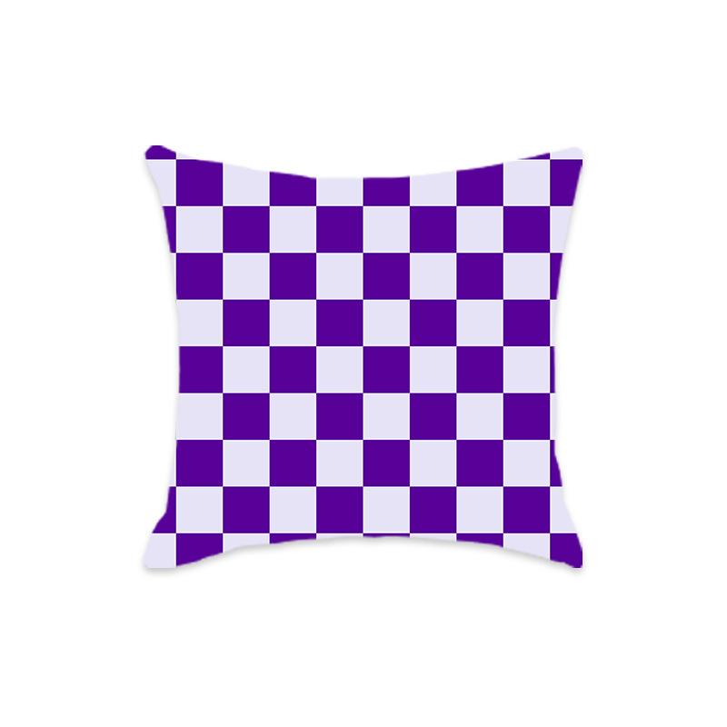 New Checkered Geometric Colorful Sofa Home Pillow Cover Sofa Bedside Home Chessboard Pillow Cushion Cover