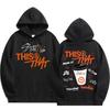 Stray Kids This & That Double‑Sided Print Hoodie, Coffee Cup SKZOO Song List Graphic Kpop Fan Pullover Sweatshirt
