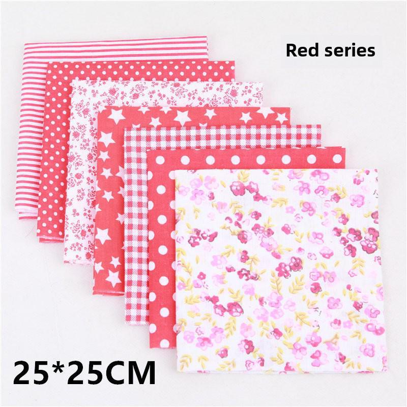 Qiaosi Patchwork Pure Cotton Fabric Set: Small Floral DIY Cloth for Handmade Crafts