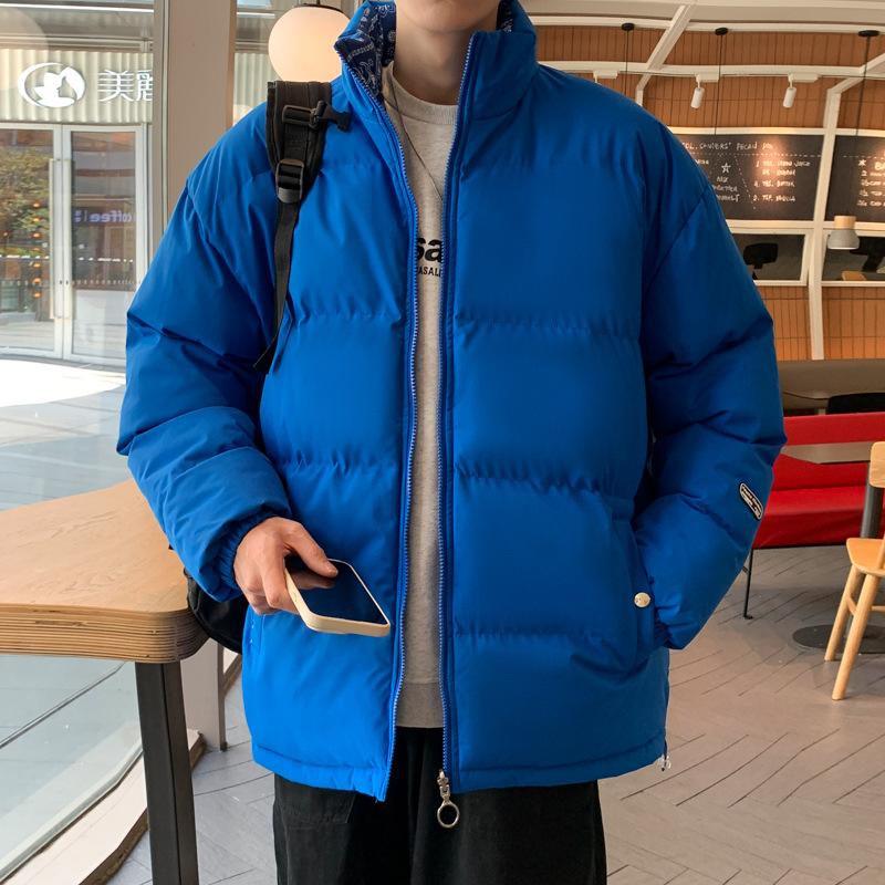 

Повседневная мужская хлопковая куртка с капюшоном, универсальная, зимняя теплая M