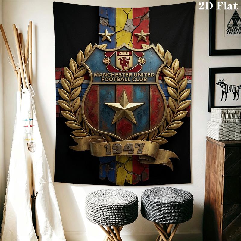 Manchester Football Club Threepiece Set 1 Duvet Cover 2 Pillowcase Without Core Bedding Set Soft And Comfortable Duvet Cover And Pillowcase