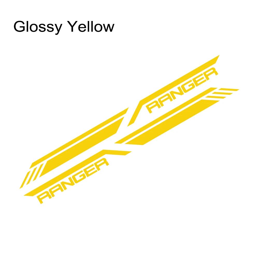 Pickup Side Sticker For Ford Ranger Raptor T6 XLT T8 T7 Car Stripes Style Decor Decal Truck Vinyl Cover Auto Tuning Accessories