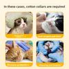 White Circle Cat Cotton Neck CoverUniversal Anti-scratch Cat and Dog Collar Protective Ring Beauty Cover Shame Ring