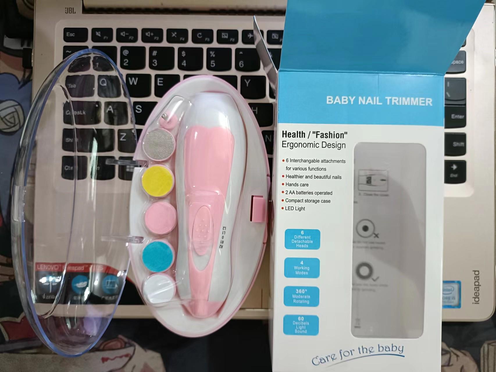 

Электрический набор для стрижки детских ногтей 6-в-1: Безопасные, устойчивые к царапинам, защищающие от защемления кусачки для портативного детского маникюра