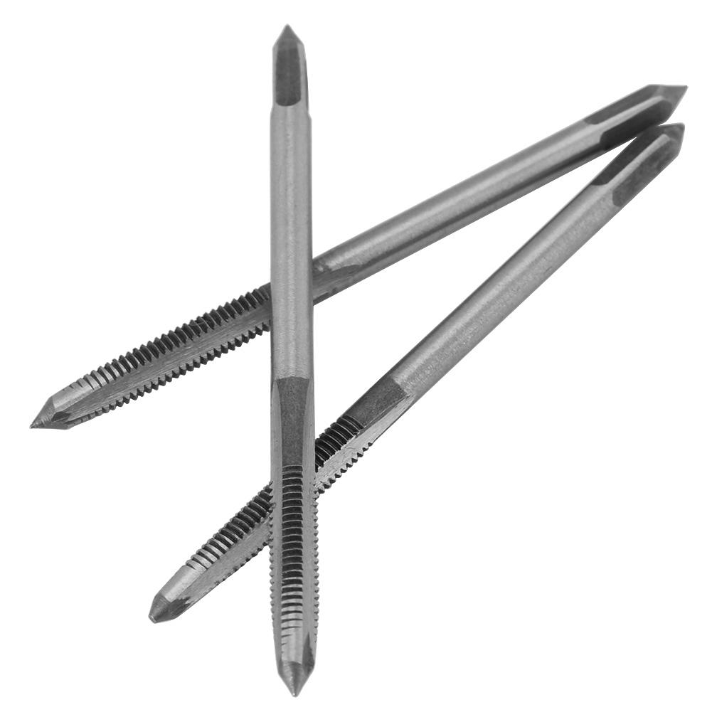 3PcsSet M3M4M5 Bearing Steel Hand Thread Tap Screw Taps Tool(M5)