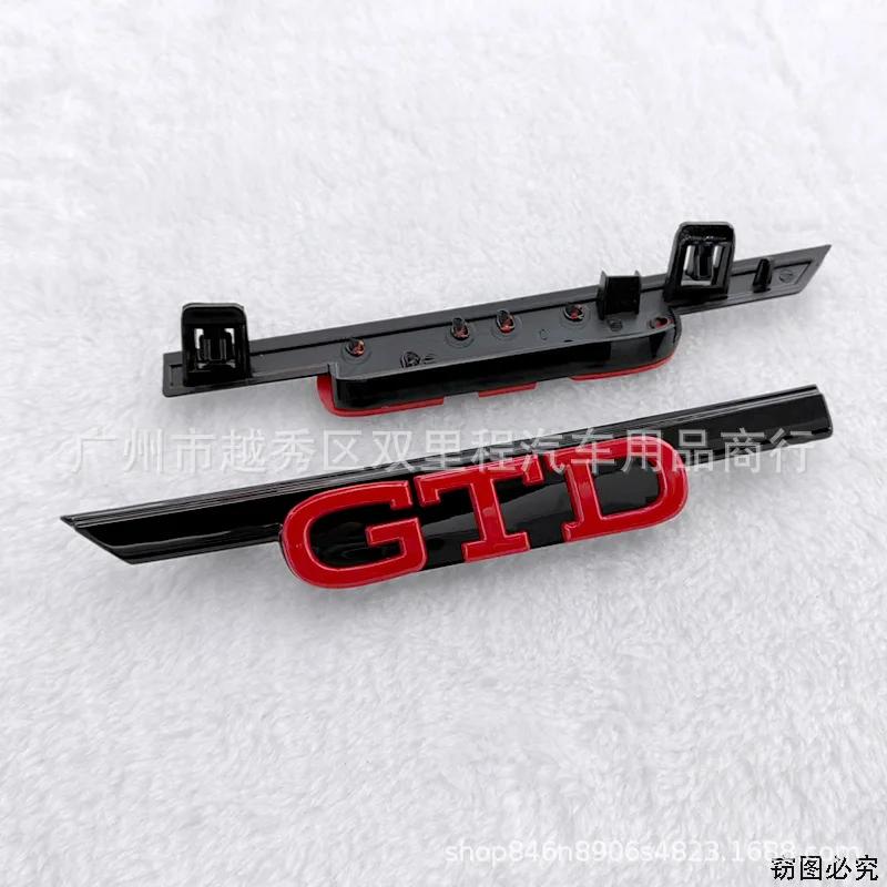 2026 Chaud Pour Volkswagen VW 1 pièce ABS GTI GTD Logo Badge de Remplacement pour Calandre de Capot Avant de Voiture Pour Volkswagen VW Golf 8 Rline GTI Polo