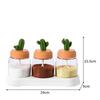 Huiyu Sugar Bowl, Sugar Container, Salt Container, Seasoning Container, Set of 3