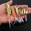 SOUGAYILANG 4pcs Fishing Bait Metal Material Realistic Fishing Bait Fishing Hooks Sea Fishing Baits
