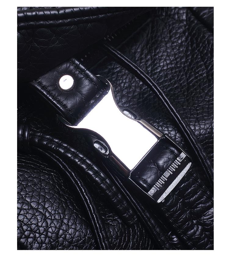 Damenrucksack aus Lammleder im koreanischen Stil mit Stickerei - Modisch & geräumig für Reisen oder die Schule