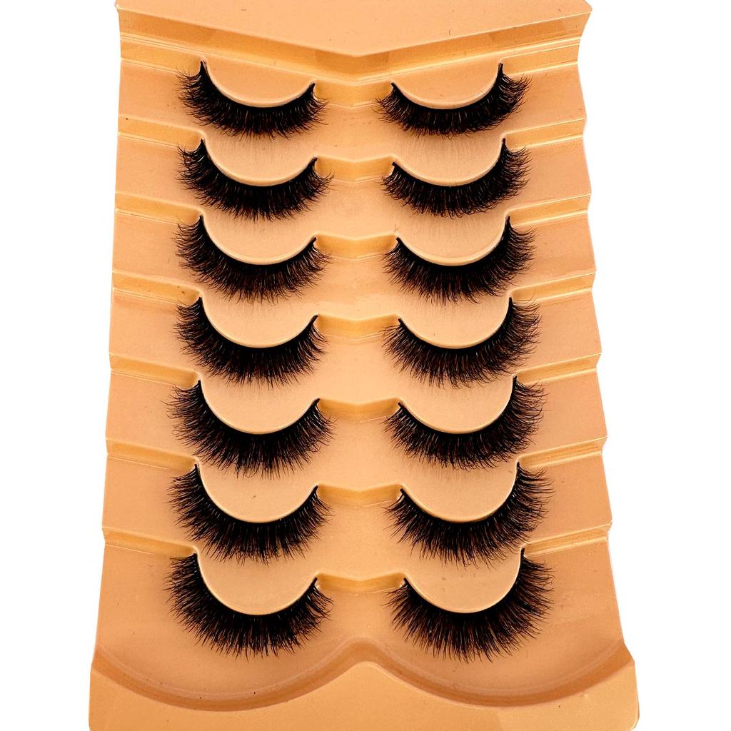 NEW 7pairs Fake Eyelashes Thick Long False Eyelashes Dramatic Lashes 3D Faux Mink Eyelashes Full Lashes Makeup