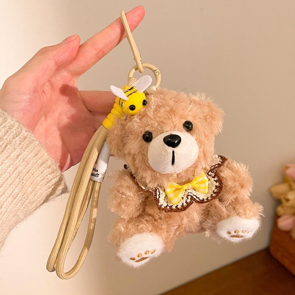 Cute Cartoon Bear Plush Doll High Quality Plush Keychain Bear Stuffed Doll  Children Toys Style 3