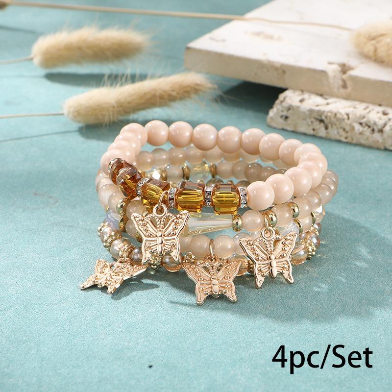 Bohemian bracelet creative tassel multi-layer beaded bracelet