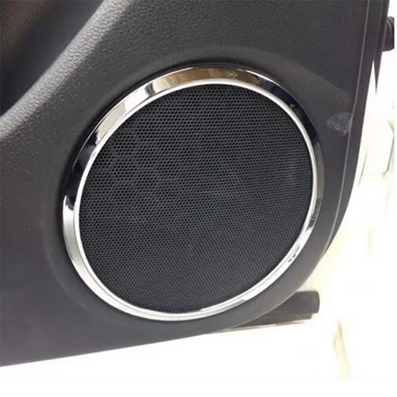 Interior Frame Speaker Box Plated Ring for Nissan Qashqai J11 2014 2015 2016 2017 2018 Chrome Car Accessories 4 Pcs