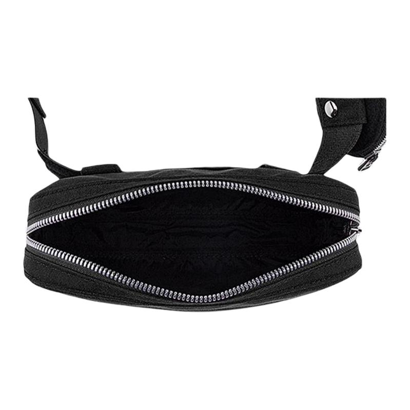 Lacoste Fashion Casual Versatile Fabric Shoulder Crossbody Waist Bag Unisex bags Black NU3903SR-126148