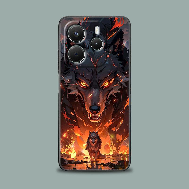 

Phone Case for Xiaomi Redmi Note 15 14 13 12 11 10 Pro Plus 5G 12S Redmi 15C 14C 12C 13C 4G Silicon Cover Wolf Lion Tiger Animal Redmi 12C