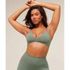 Gymshark Soft Sculpt V Neck Sports Bra Unit Green B5b9n Ecjf