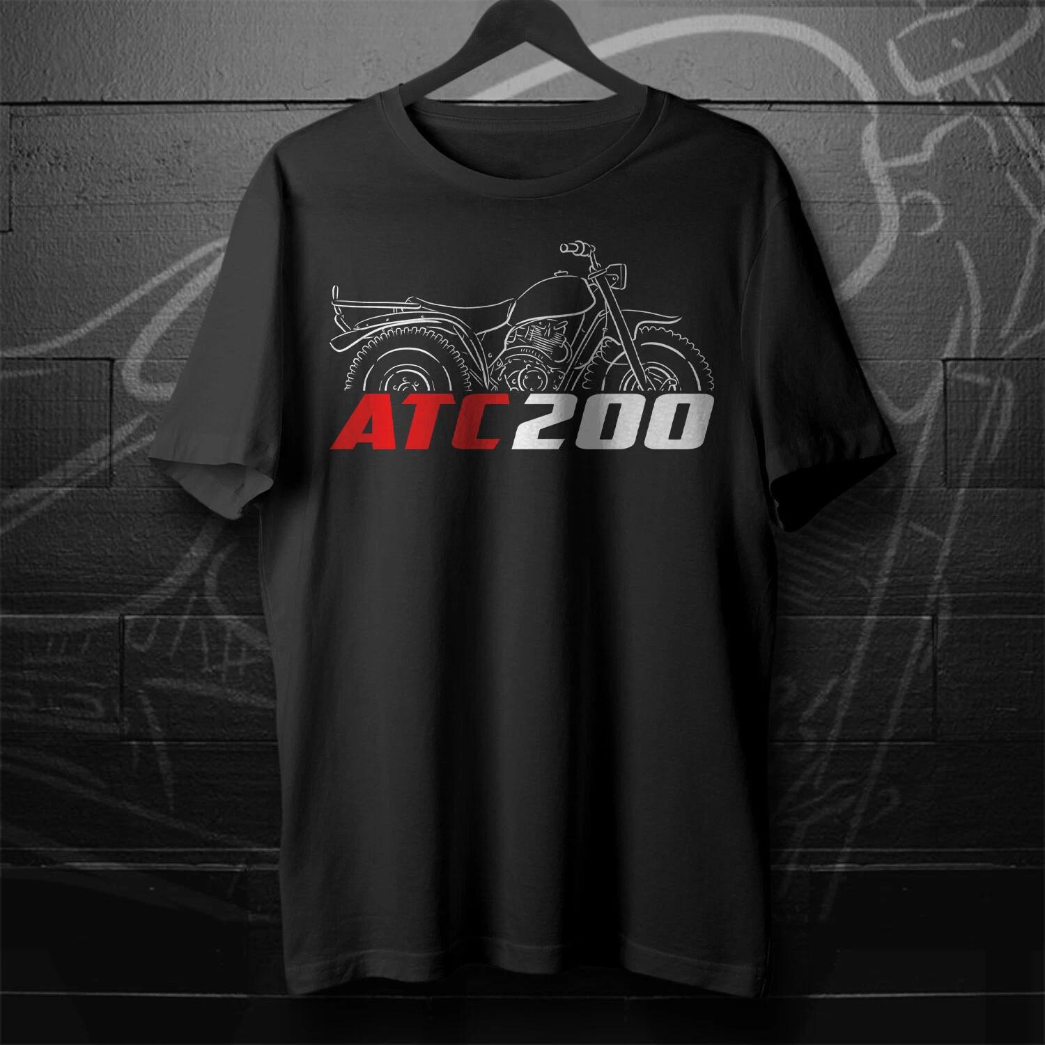 Black men s and women s T-shirt Honda ATC200 1981-1987 - Motorcycle S