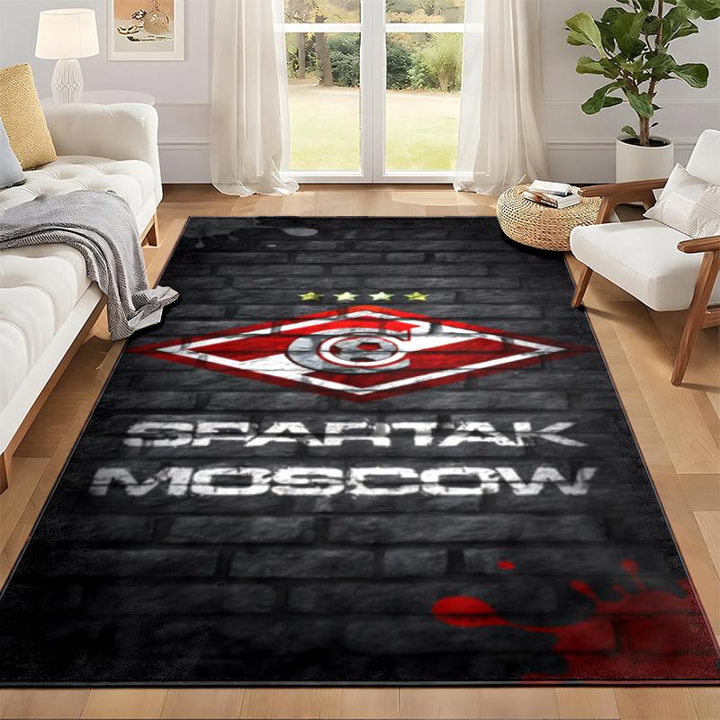 FC Spartak Moscow Carpet Door Mat for Living Room or Bedroom Protective Mat Under Chair Office Decoration Christmas Gift Birthday Present