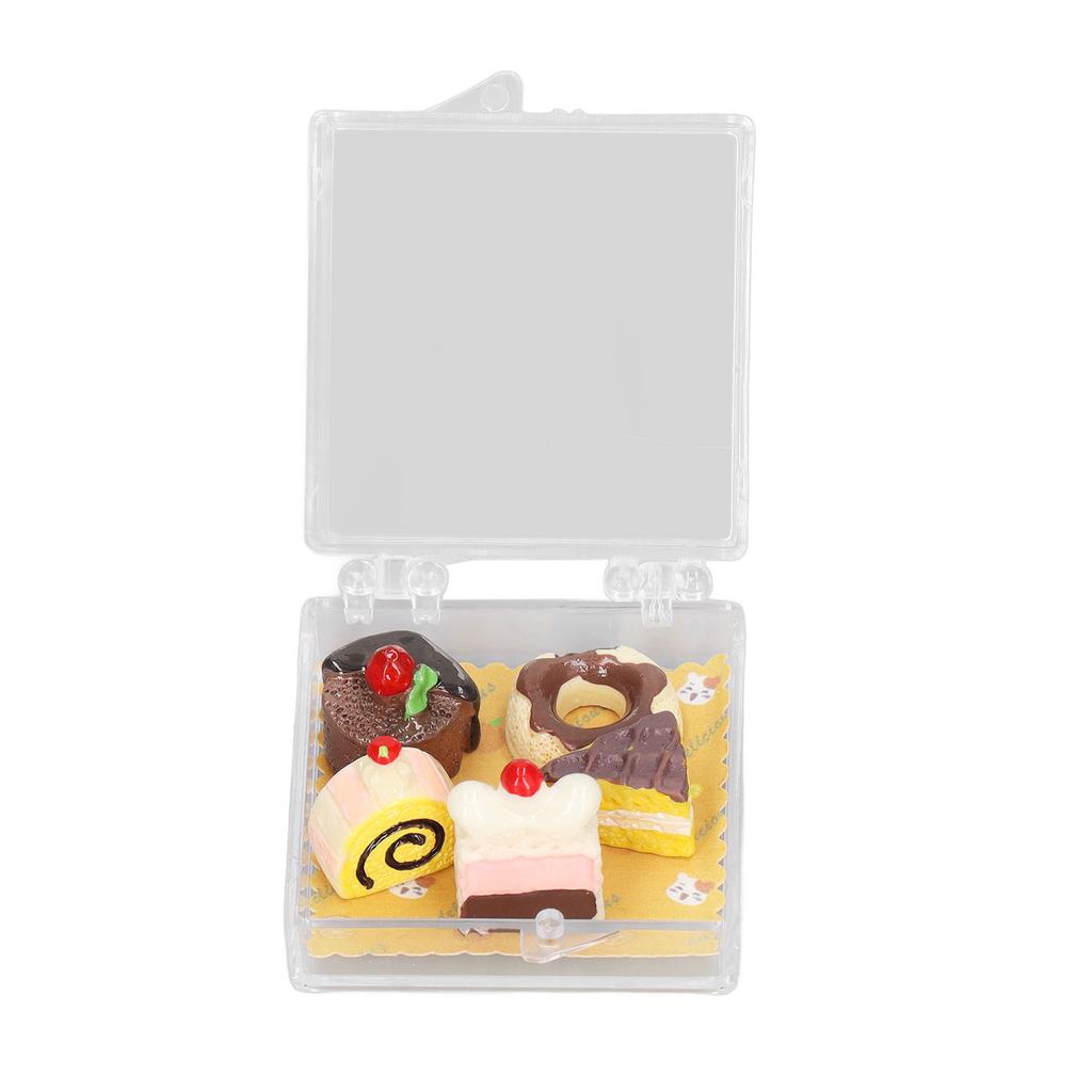 1:12 Dollhouse Miniature Desserts Set High Simulation Small Portable Dollhouse Miniature Food for