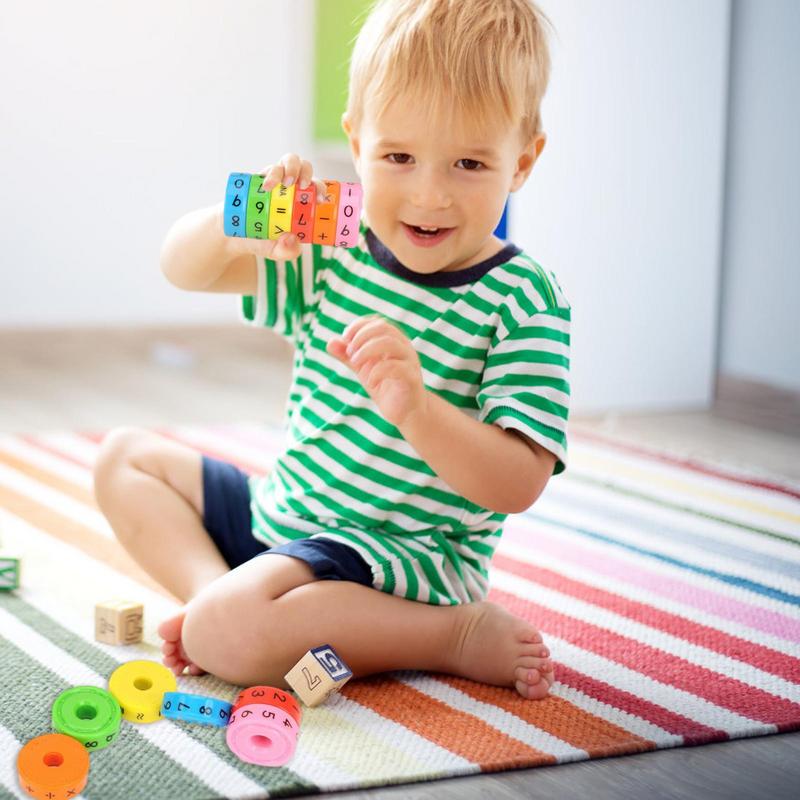 Preschool Montessori Puzzle Game Numerical Symbols Mathematical Skills Magnetic Block Calculation Educational Children'S Gift