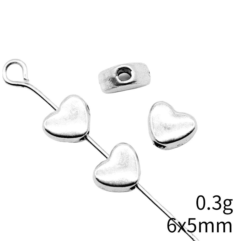 Heart Loose Beads For Valentine Bracelet Necklace DIY Vintage Jewelry Making Supplies For Charm