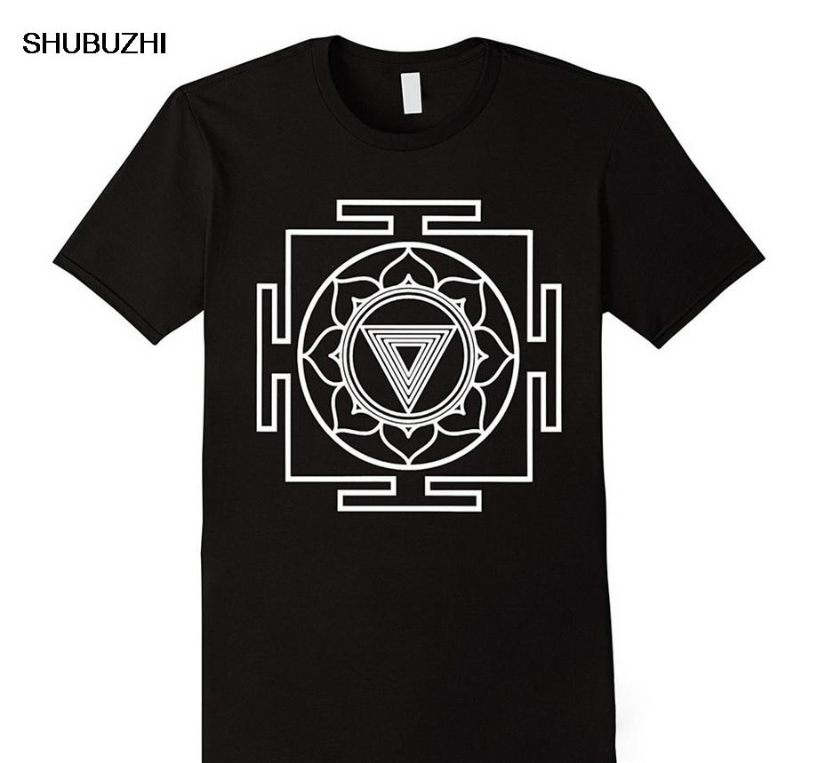 Kali Yantra Symbol Tshirt Goddess Hindu Hinduism Yogatraining Fullfigured T Shirt Novelty Cool Tops Mens Short Sleeve Tshirt