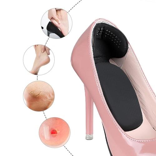 LKCCTK Heel Pads, Prevents Blisters, Anti-Slip, Adjustable Size, Prevents Slip-Ons, Strong Adhesive, Fits Most Shoes, Including Leather Shoes and High
