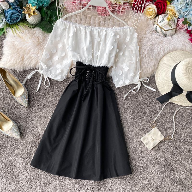 

Women s Heavy Embroidery Ruffles Slim Fit Long Lace Dress One Size чёрный