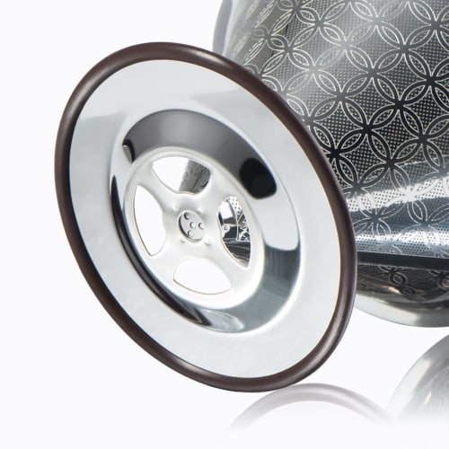 SRIWATANA Coffee Dripper, Stainless Steel Filter, Dual-Layer Mesh, Integrated, with Cleaning Brush, 4-Cup Capacity