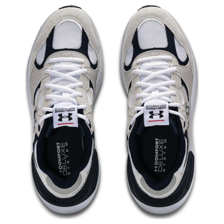 Under Armour Versatile Comfortable Shock-Absorbing Durable Low-Top Running Shoes Unisex sneaker White 3028615-104