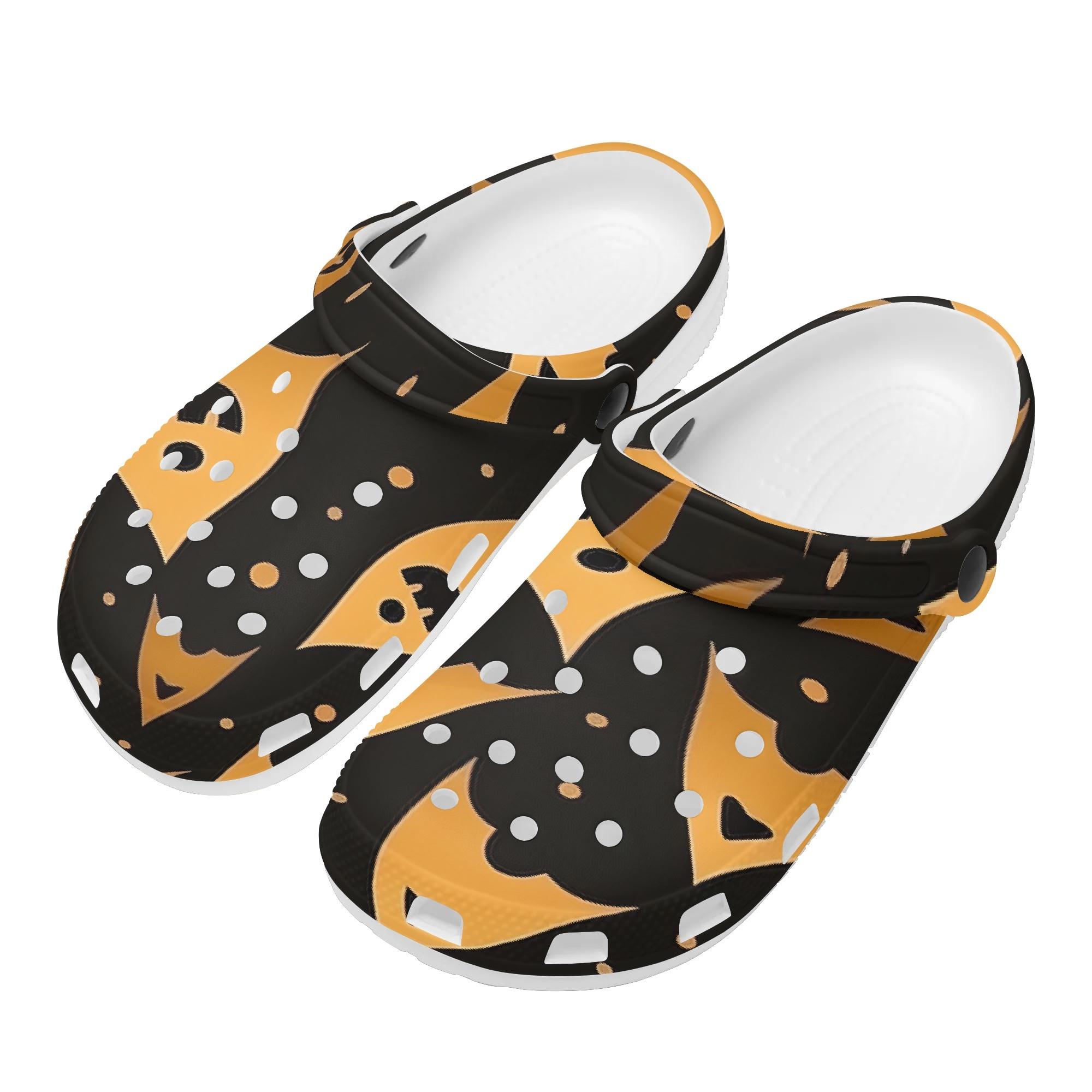 Cartoon Printed EVA Clogs Women Men Ventilated Breathable Slip On Casual Shoes Lightweight Summer Sandals Casual Walking 36 белый