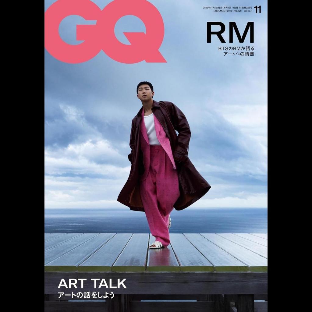 GQ JAPAN November 2023 Issue BTS RM COVER JAPANESE MAGAZINE USED