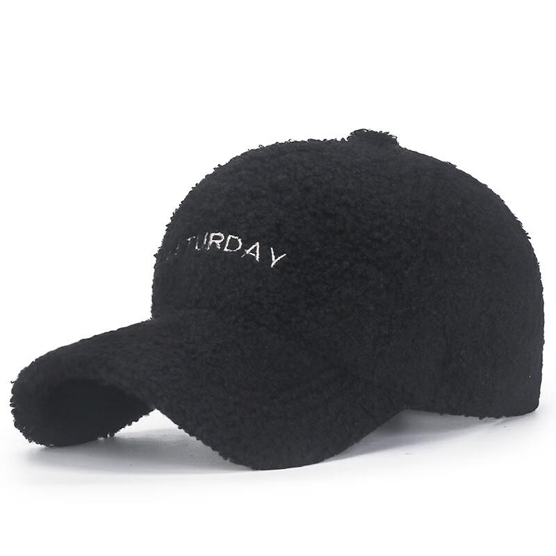 Korean Style Lamb Wool Baseball Cap Adjustable