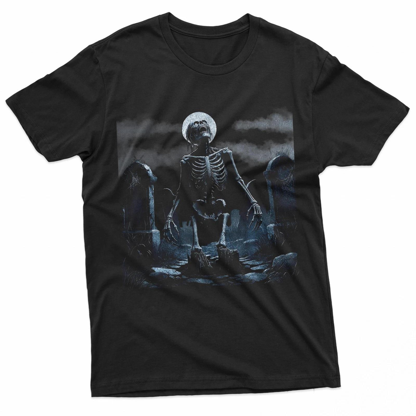 Zombie Skeleton Undead Horror Grave Goth Art T-Shirt XXXXL