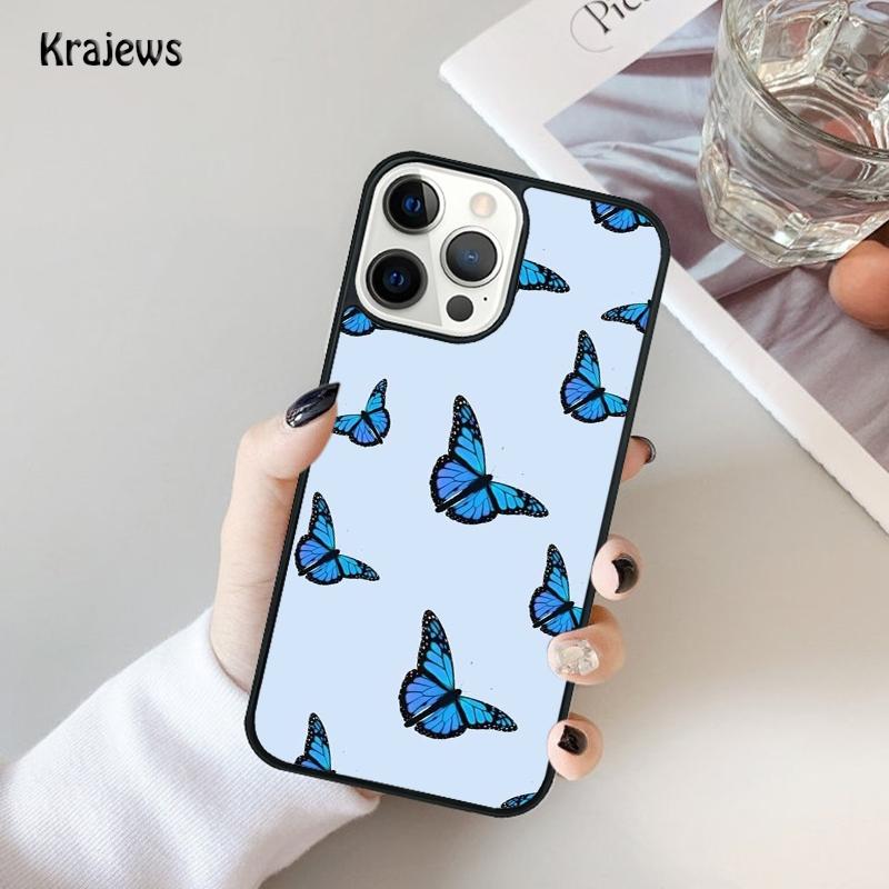 Butterfly Aesthetic Phone Case For iPhone 17 Air 16 15 14 Max Plus 11 12 13 Pro Max Phone Cover coque