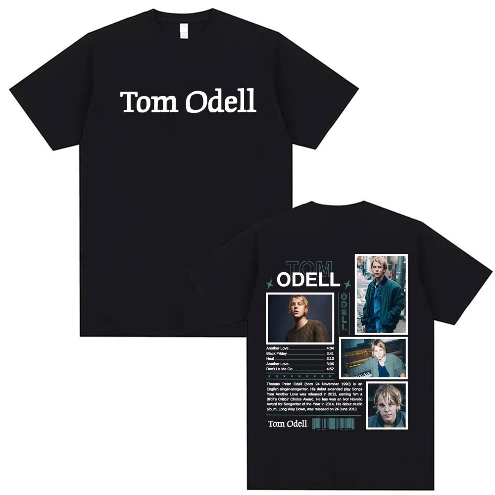 2025 Summer Singer Tom Odell Music Album Flat Tshirt Mens Retro Hiphop Tshirt Super Round Neck Cotton Shortsleeved Tshirt