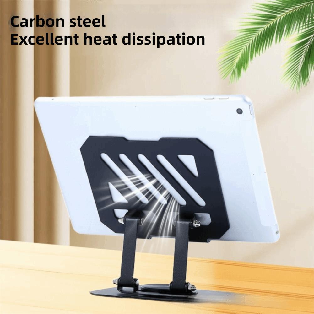 360° Rotating Laptop Stand Adjustment Desktop Holder Portable Metal Tablet Stand Video Viewing