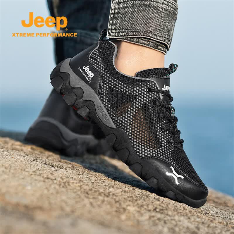 JEEP Men s Lightweight Breathable Running Shoes 40 чёрный