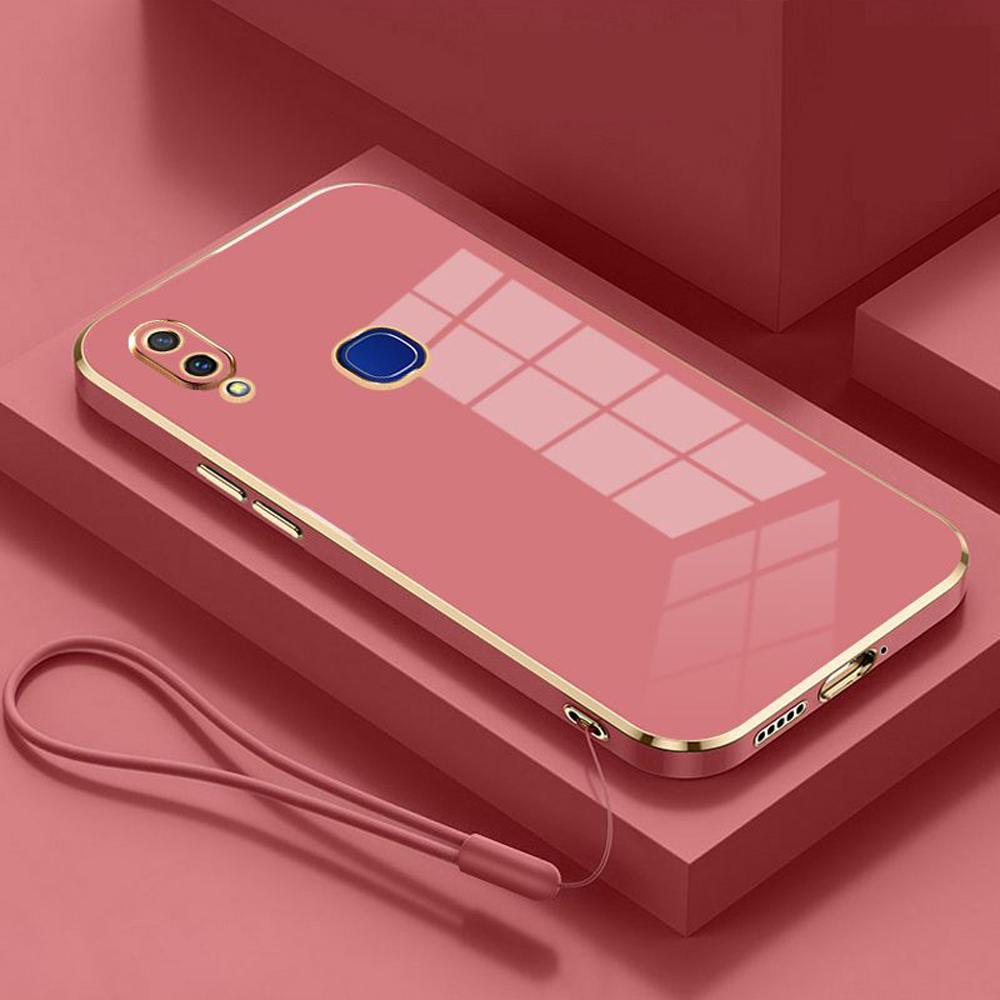 Für Vivo Y11 2019 Hülle Luxus Quadratische Beschichtung Vivo 1906 Y12i Handyhülle Stoßfeste Silikon Rückseite Abdeckung Fundas