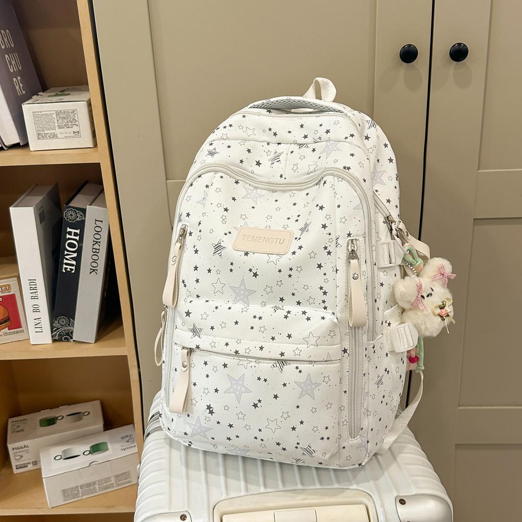 Schoolbag1011 New Fresh Schoolbag for Primary and Middle School Students Backpack College Student Backpack Forest Series Large Capacity Backpack