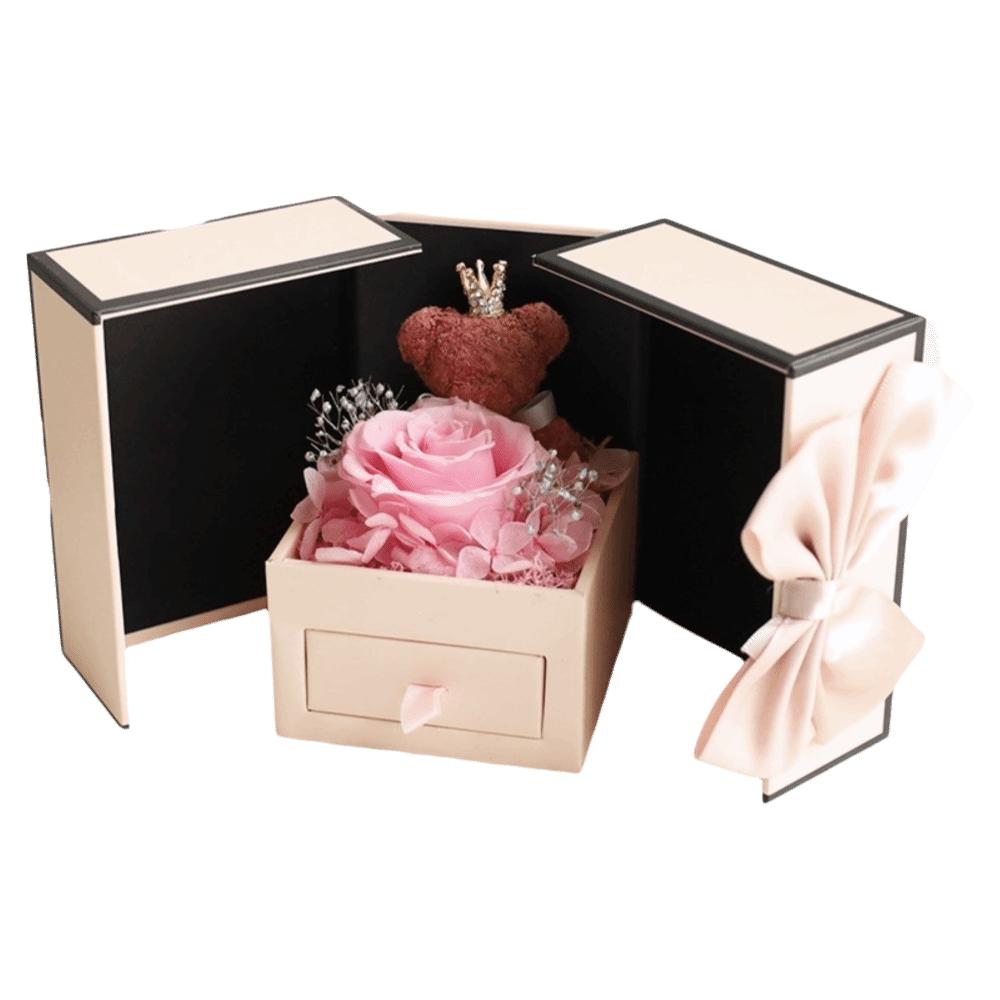 Rose Design Flower Gift Box Valentine s Day Double Door Valentine s Day Gift Box  Anniversary розовый