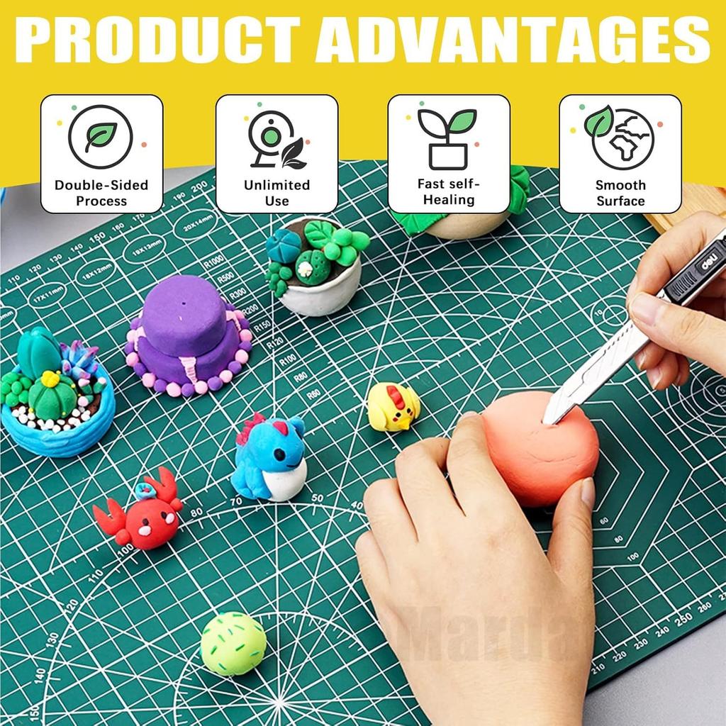 1/3pcs Self-Healing Cutting Mats 0.9mm Durable Plastic for Fabric Patchwork Sewing Scrapbooking Projects Essential Craft Tools