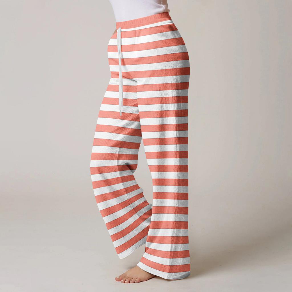 Anime Pajama Pants Sleepwear Casual Drawstring Elastic Waist Pants Comfy Straight Yoga Loose Trousers