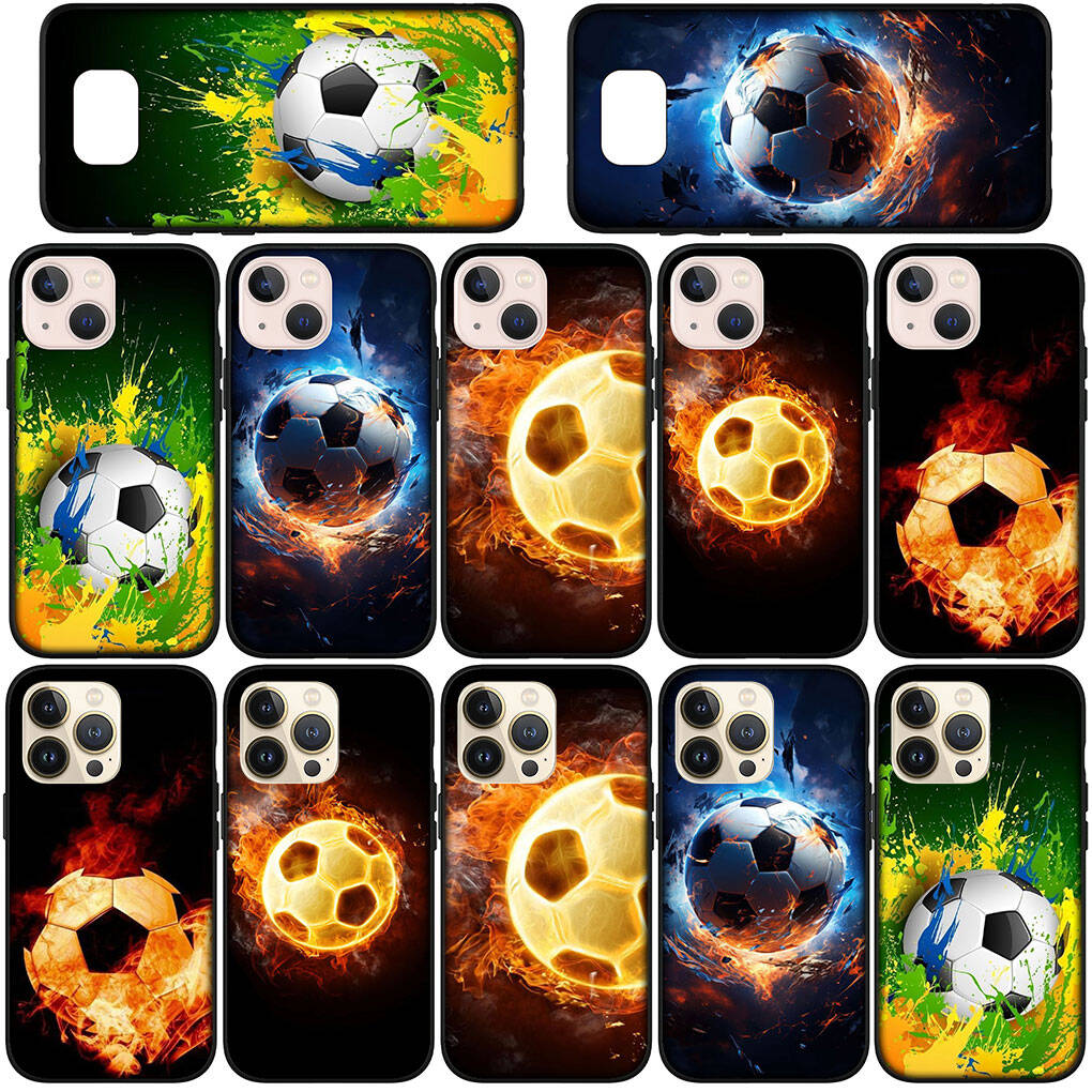 for iPhone 17 16 15 Xiaomi Poco F7 F8 X7 X6 C85 C75 C71 M8 Redmi Note 14 13 12 11 Pro Max 14C 13C 15C A3 A4 Phone Case Soccer Football Wallpaper Cover