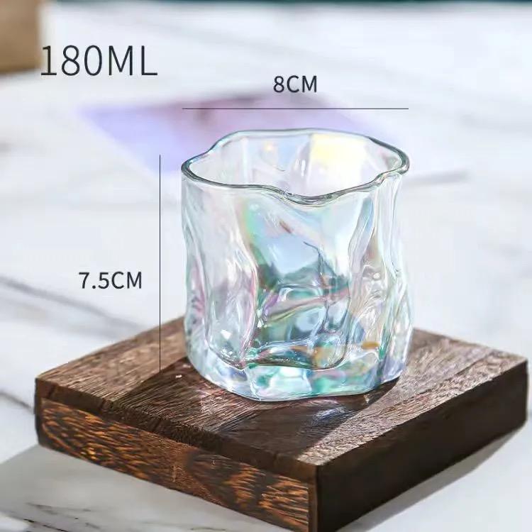 

Японский хрустальный бокал для виски неправильной формы – термостойкий стакан для бренди или крепких спиртных напитков Colorful