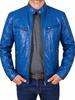 New men's stand-up collar PU leather jacket slim locomotive jacket spring and autumn casual multi-color coat