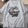 Gamer Dad Tshirt Retro Game Controller Print Tshirt Video Game Lover Casual Mens Tee Fathers Day Gift Short Sleeve Mens Tee